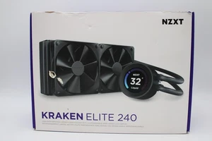 NZXT Kraken Elite 240 240mm AIO CPU Chłodnica cieczy Czarna RL-KN24E-B1 - PRZECZYTAJ - Zdjęcie 1 z 10