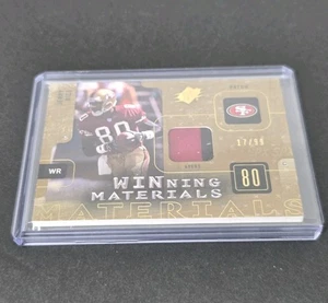 Jerry Rice 2009 SPx Winning Materials SF 49ers Patch Game Worn Used /99 - Picture 1 of 2