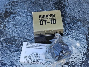 Vintage Sunpak OT-1D Schnittstellenmodul für Canon EOS Kamera Blitzschuh neu im Karton - Bild 1 von 1