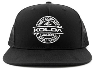 GORRA DE BÉISBOL PARA HOMBRE: Koloa Surf Company malla negra surf playa Kauai Hawaii - Imagen 1 de 5