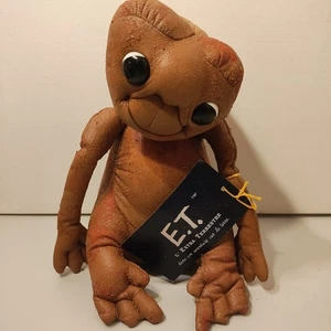 E.T. Muñeca de peluche extraterrestre de los años 80 de cuero Kamar Inc 1982 de colección rara - Imagen 1 de 17