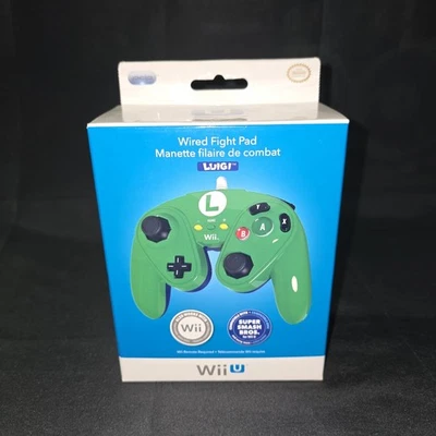Brand New - Nintendo Wii U Wired Fight Pad Luigi Controller - Sealed - Image 1 of 4