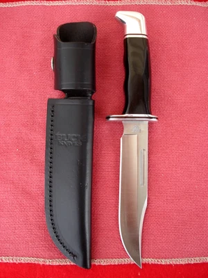 Винтажный Buck 119 фиксированное лезвие нож + ножны, США 2011, изящная форма, охоты - Изображение 1 из 4