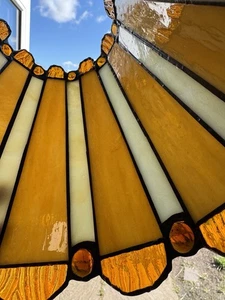 Vintage Lampenschirm aus Bleiglas, Handarbeit. - Bild 1 von 15