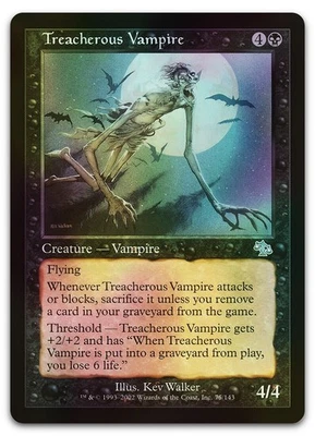 Treacherous Vampire #75 (Foil) (LP) Judgment JUD Magic MTG - Image 1 of 2