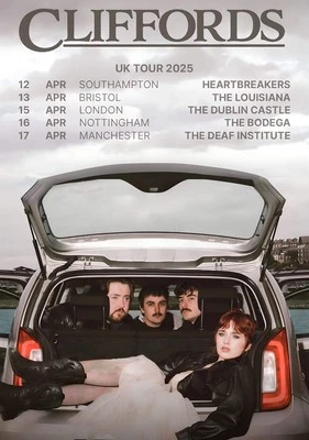 CLIFFORDS (band) Bittersweet Strawberry Season 2025 UK Tour Poster. No Frame - Image 1 of 4