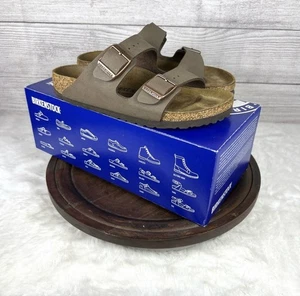 Birkenstock Women's Arizona Mocca Strap Sandals Shoes Size 36 Narrow Fit - Picture 1 of 10