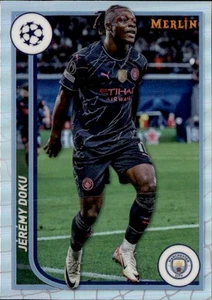 2023-24 Topps Merlin UEFA Club Competitions - Jeremy Doku #77 Refractor - Picture 1 of 2