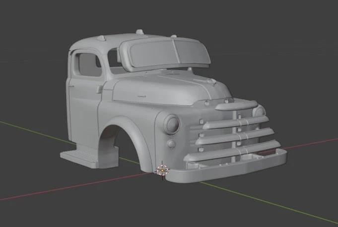 1/50 o scale 3d printed 1948 Dodge B series cab code3 for custom truck handmade - Image 1 of 4