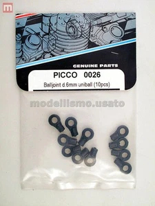 Picco 0026 Uniball 6mm (10) Rótula Shepherd Modelismo - Imagen 1 de 1