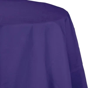 Purple Tablecover 82" RND PPR/Poly - Picture 1 of 1