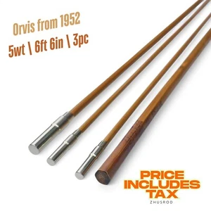 ZHUSRODS 6ft 6in 3pc 5wt | Handcrafted Bamboo Fly Rod Blank | Orvis 1952 Taper - Picture 1 of 20