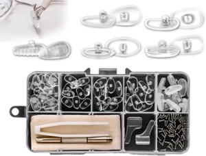 Brille Nasenpads Set,Silikon Brillenpads,Rutschfeste Weiche Nasenpolster,Luftkam - Bild 1 von 7