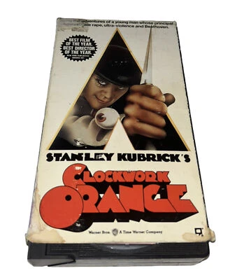 A Clockwork Orange, 1971 (VHS, 1991) Stanley Kubrick Dystopian Thriller - Image 1 of 4
