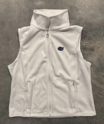 Chaleco polar blanco Columbia University Florida Gators para mujer XL cremallera completa Foto 1 de 4