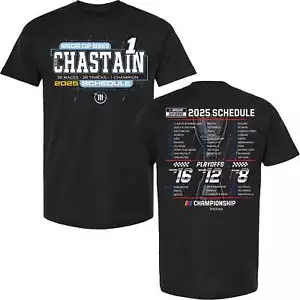 Ross Chastain 2025 NASCAR Cup Series Schedule T-Shirt Black - Sale - Picture 1 of 3
