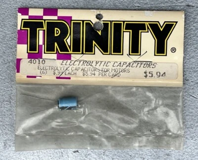 Trinity RC 1:10 1:12 Electrolyte Capacitors For Motors BLUE TOP #4010 BRAND NEW - Image 1 of 3