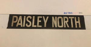 Scottish 1950s Newlands Depot Glasgow Tram Bus Blind 35”- Paisley North - Picture 1 of 10
