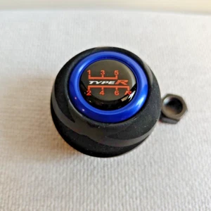 BLUE TYPE R 6SP Alcantara LEATHER SHIFT GEAR KNOB for HONDA CIVIC ACCORD INTEGRA - Picture 1 of 7