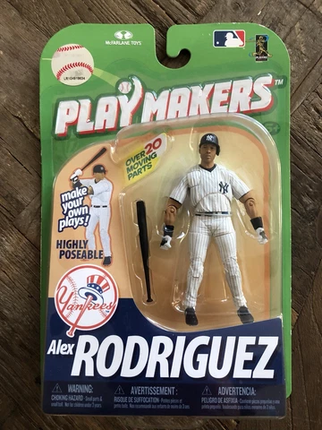 2010 Mcfarlane Playmakers Alex Rodriguez New York Yankees Action Figure -Batting Cover