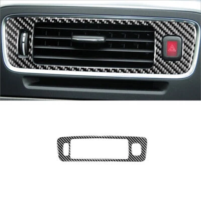 Cubierta de salida de ventilación de aire inferior media de fibra de carbono para Volvo V60 S60 2010-2017 Foto 1 de 4