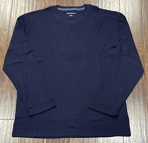 Camicia Sellabred Thermal Lounge nuova con etichette, blu navy, pigiama top, uomo grande NUOVA - Foto 1 di 6