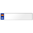 Spain Spanish Flag Euro European License Plate Number Plate Custom Embossed Alu