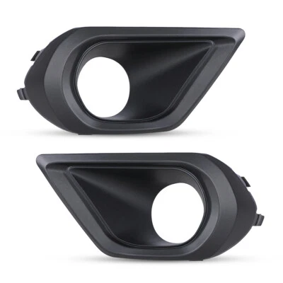 Par de luces antiniebla bisel cubierta parachoques negro para Subaru Forester 2.5i 2014 2015 2016 Foto 1 de 4