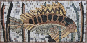 Abstract Underwater Fish Animal Home Design Marble Mosaic - Picture 1 of 1