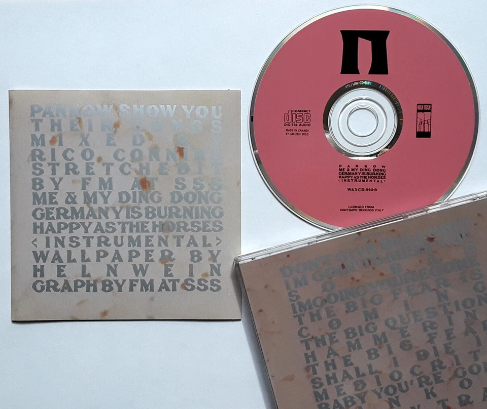 Pankow Me & My Ding Dong NEW MINT RARE CD 1990 Wax Trax! Made In Canada kmfdm Foto 1 de 1