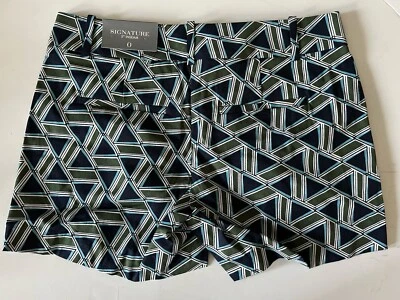 Ann Taylor Signature Women’s Shorts Size 0 Multicolor Geometric 5” Inseam - Image 1 of 3