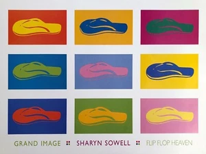 SHARYN SOWELL - 'Flip Flop Heaven' Poster' • LAST ONE!! - Picture 1 of 1