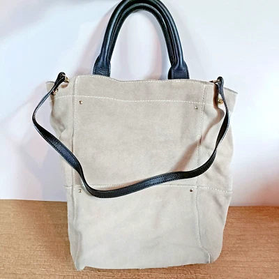 Mango Suede tote bag - Image 1 of 4