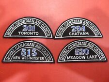 CANADIAN AIR CADETS 4 SHOULDER PATCHES - 201, 294, 513 AND 209