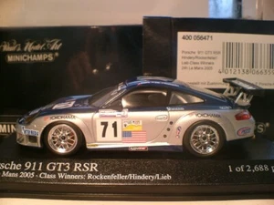 RARE MINICHAMPS 1/43 PORSCHE 911 GT3 RSR 24h Le Mans 2005 OUTSTANDING DETAIL NLA - Picture 1 of 1