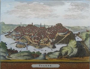 Spain, Toledo, view P. van der Aa, 1707, Tolede - Picture 1 of 4