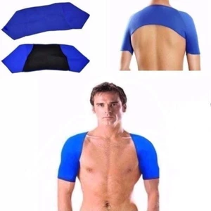 FASCIA TUTORE SPALLE NEOPRENE FITNESS PALESTRA SOSTEGNO SUPPORTO STRAPPI DOLORI - Foto 1 di 8