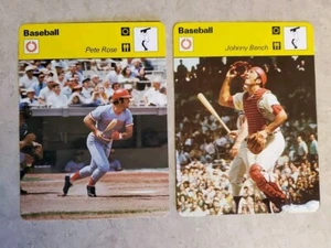 1977 Johnny Bench & Pete Rose Cincinnati Reds Sportscaster Editions Rencontra - Bild 1 von 2