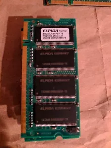 Elpida 256MB SO-DIMM PC2100 DDR Laptop Memory EBD26UC6AASA-7B - Picture 1 of 1