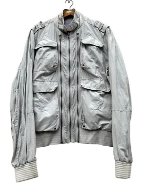 VTG CRAZY 1990s Roberto Cavalli Archive Cargo Reversible Light Bomber Jacket - Image 1 of 4