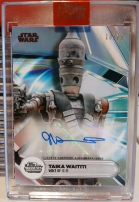 🔥Star Wars 2024 Topps Industry Conference Taika Waititi/IG-11 Autógrafo 10/25🔥 Foto 1 de 3