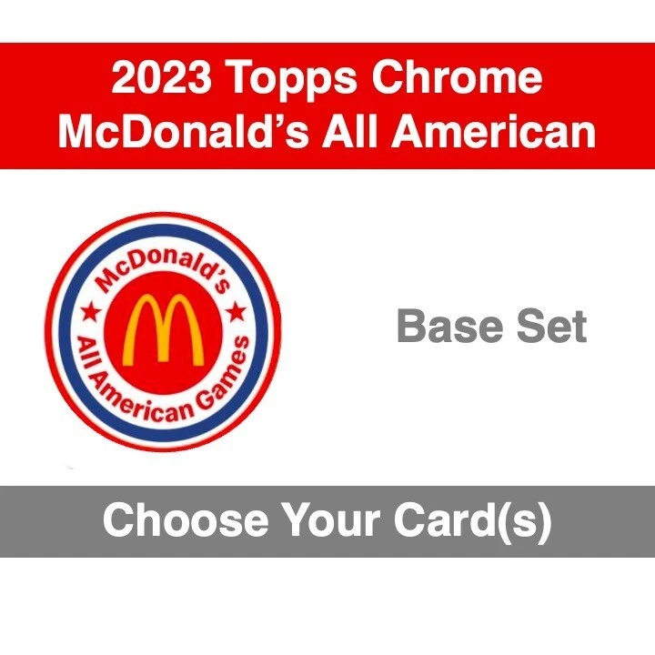 2023 McDonald's All American - Base Set - Choose Your Card(s) - Image 1 of 1