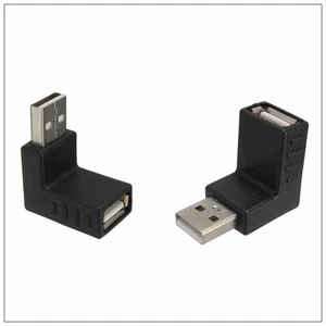 90 Degree Up & Down Direction Angled USB 2.0 Male to Female Extension Adapter - Picture 1 of 5