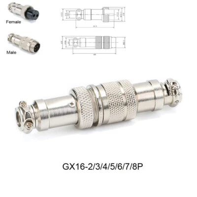 2Pin to 6Pin Aviation Plug Socket Male Female Circular Multipole Panel Connector - Image 1 of 4