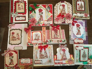 Kanban Weihnachten Holly Hobbie Freude Kartenbastelset, Topper, Karte H9 - Bild 1 von 12
