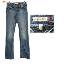 Aeropostale Blue Denim Bootcut Jeans Sz 0 Women's Chelsea Low Rise