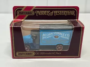 Matchbox Models of Yesteryear Y-30 1920 Model AC Mack Truck 1:72 Acorn Storage - Picture 1 of 6