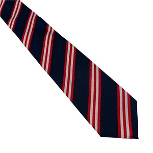 GANT para Niños Azul Oscuro Rojo Rayas 100% Seda Hecho a Mano Corbata - Imagen 1 de 7