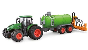 Amewi RC Tractor with Manure Barrel, 1:24 RTR Green - Picture 1 of 8