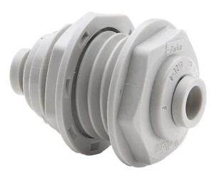 NEU! Menge (9) Parker Kynar Schottverschraubung, 3/8" Rohr x Rohr, F6BU6 - Bild 1 von 1